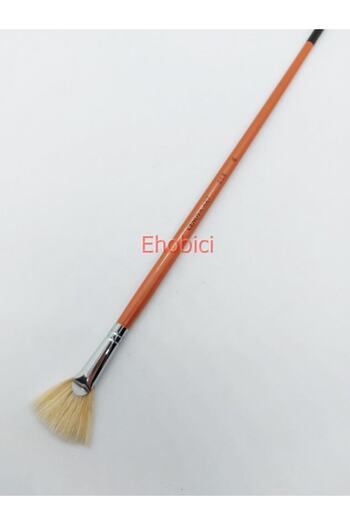 Cenova Art 113 Natural Long Handle Fan - Brush No:6