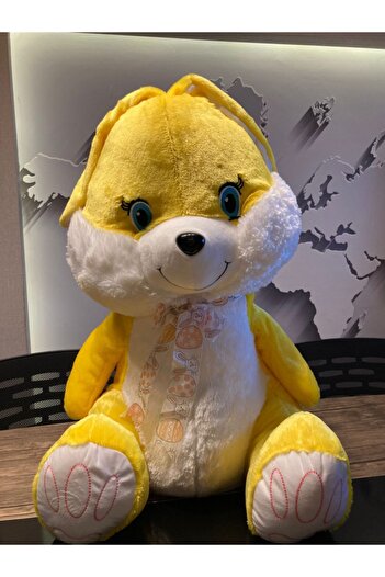 SELAY TOYS Dev Papyonlu Sarı Tavşan 58cm
