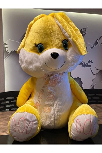 SELAY TOYS Dev Papyonlu Sarı Tavşan 58cm