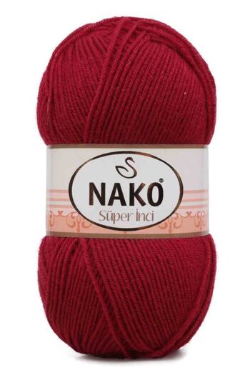 NAKO Super Pearl Hand Knitting Yarn 100 Gr |   Cherry Rot 3630
