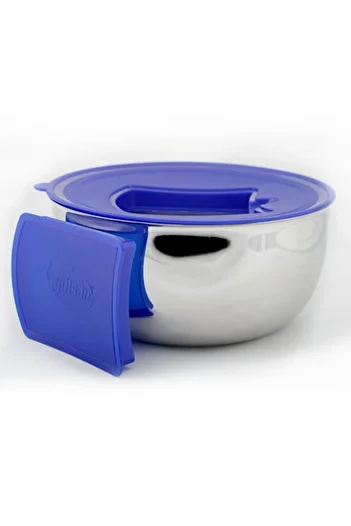 gülsan Steel Mixing Bowl with Plastic Lid 26 cm