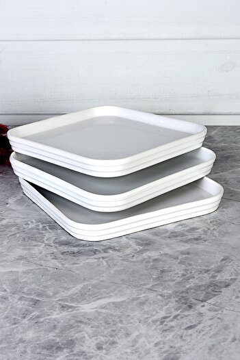 Evim Sepette 18x18 Cm Servis Sunum Pasta Tabağı