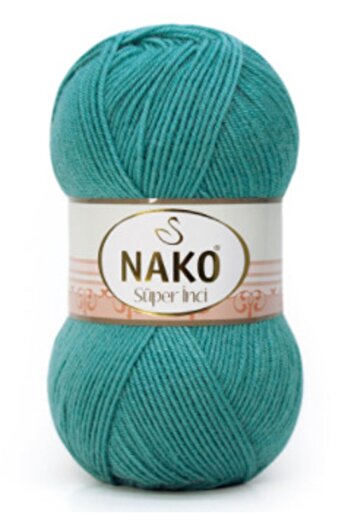 NAKO Super Pearl Wool Hand Knitting Yarn Κωδικός χρώματος: 5498 Tropical Sea