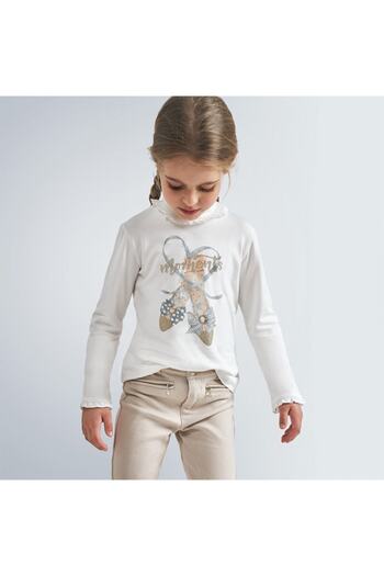 MAYORAL Girl's Turtleneck Basic Blouse Viskos 145