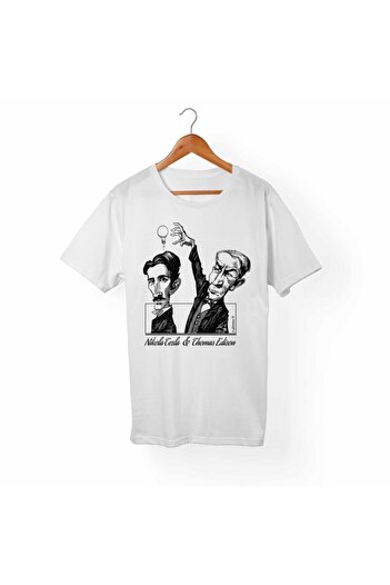 Alfa Tshirt Unisex White Tesla Edison T-Shirt