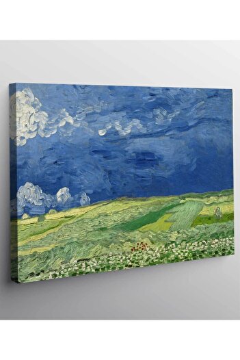 StellaStore Vincent Van Gogh-altında Buğday Tarlası Kanvas Tablo