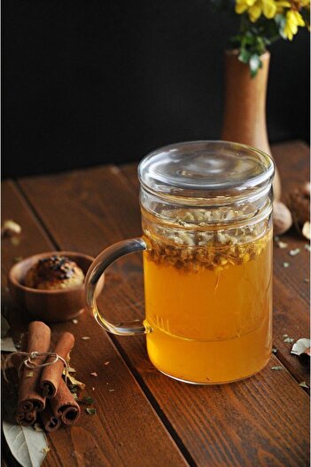 Taşev Bambum Elizze Mug with Strainer 400 ml