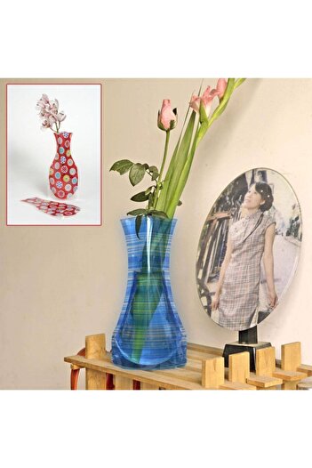 FırsatVar Katlanabilir Plastik Çiçek Vazosu – Kırılmaz, Portatif Ve Dekoratif Vazo (27,3X11,8 CM)