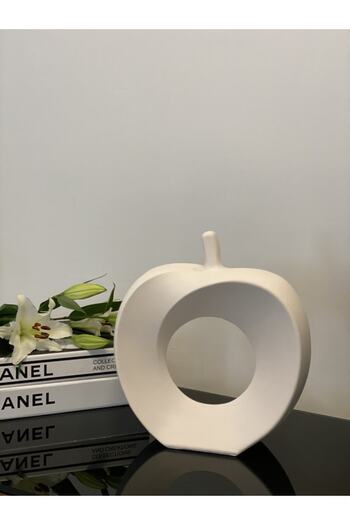 stilinbu Κεραμικό Βάζο Apple - H 27 Off White