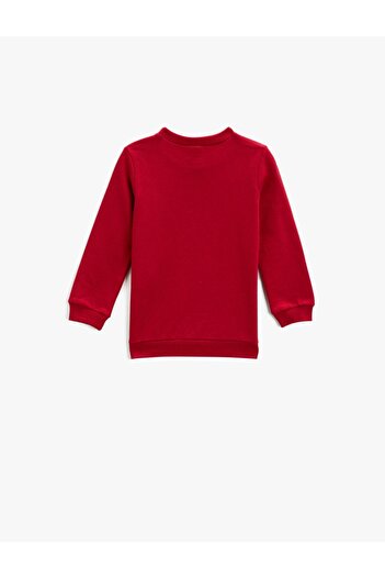 Koton Állatok Nyomtatott Pulóver Crew Neck Cotton