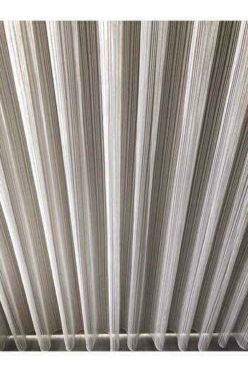 Brillant Striped Tulle New Model Tulle Curtain 1/2 Sparse Pleat