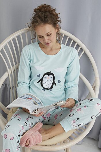 STRAWBERRY COTTON LONG SLEEVE PAJAMA SET