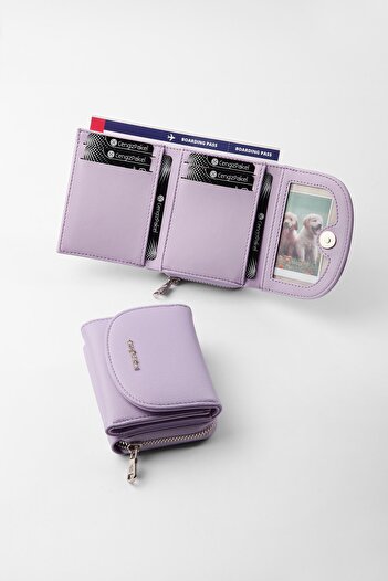 CENGİZ PAKEL Lilac Women's Wallet - Model 65258a