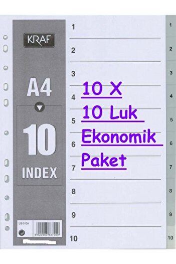 KRAF 1010 Separator 1-10 Number Economic Pack of 10