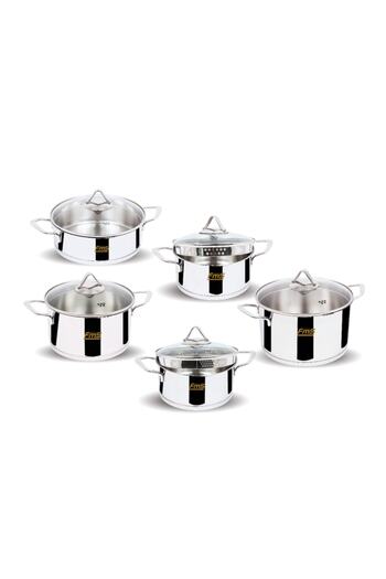 FMS 10 Piece Cookware Set with Strainer