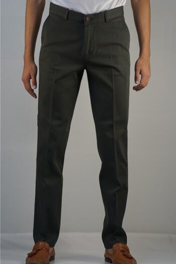 Bomonti Men's Classic Plain Nicre-Free Soft Gabardine Trousers