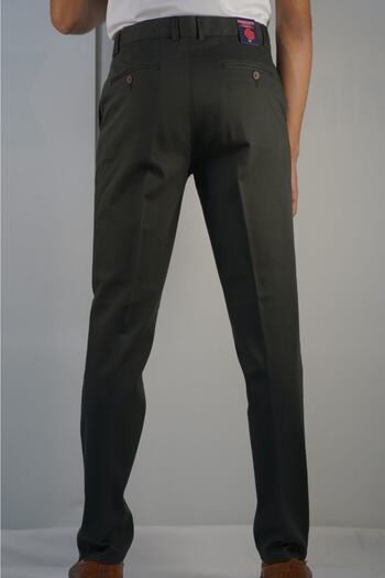 Bomonti Men's Classic Plain Nicre-Free Soft Gabardine Trousers