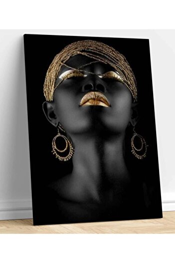 VeraStore Black Woman Canvas Painting