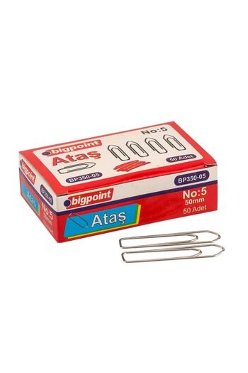 Bigpoint Nickel Paper Clip No:5 (50mm), Rocket Type Anti-Oxidation Nickel Plated