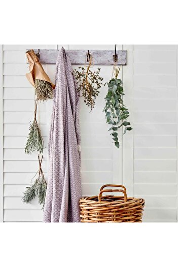 Karaca Home Delfina Plum Cotton Double Pike
