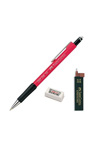Faber Castell Faber Grip II 1345 0.5 Tip Pen Set Red (5091207100)