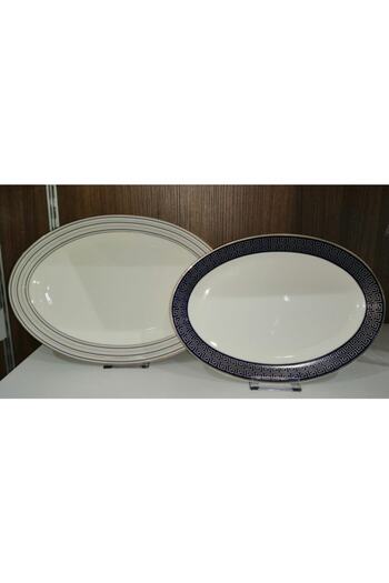 Lucky Art Wilhemla Bonnet Series Oval Plate Set of 2