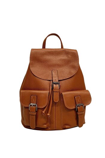 Ysmn Genuine Leather Women's Backpack Tan Yc041947drl