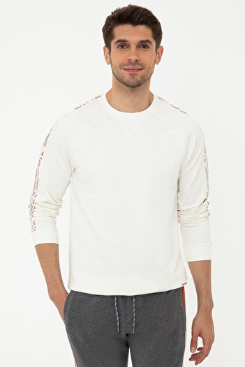 Pierre Cardin Ανδρικό φούτερ Ecru G021SZ082.000.1288045