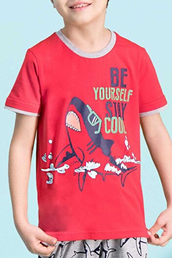ROLY POLY Cool Shark Red Boy Capri Suit