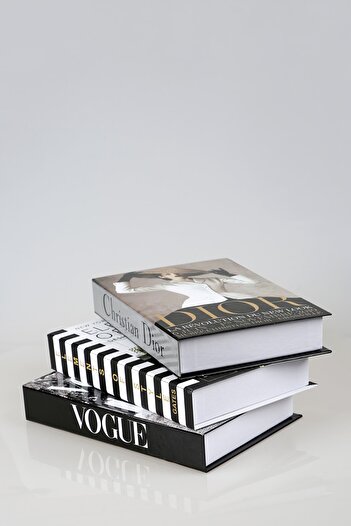 irayhomedecor Διακοσμητικό κουτί βιβλίου 3 τεμαχίων Element/Vogue/Hat