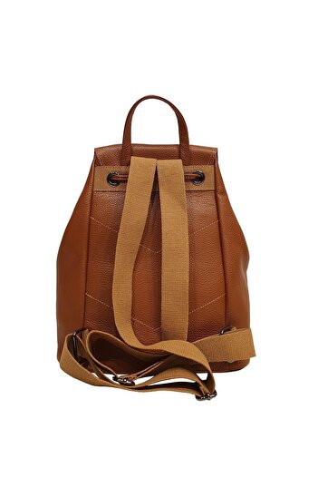 Ysmn Genuine Leather Women's Backpack Tan Yc041947drl