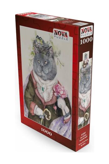 Nova Puzzle 1000 قطعة من القطط الاجتماعية مع روح الشاعر - تاتيانا بلوفيتسكايا