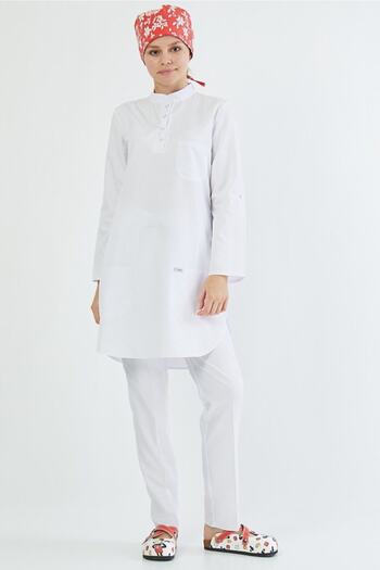 Owlet Medikal White Hijab Surgical Uniform Set