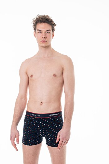 John Frank Erkek Kırmızı Multicolor Boxer