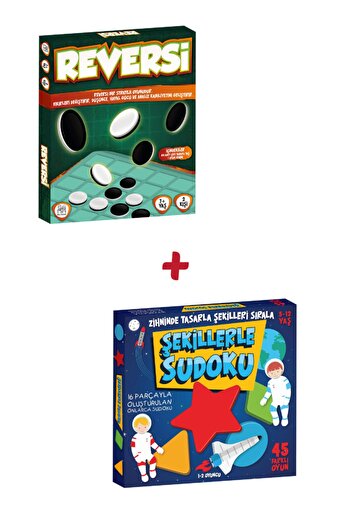 Tes Yayıncılık Reversi / Sudoku with Shapes Set of 2