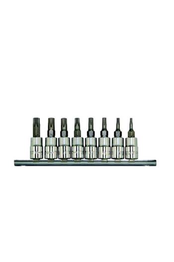 Rico Rc7024 Perforated Torx Bit Set Set 1/4" Socket 8 Pieces