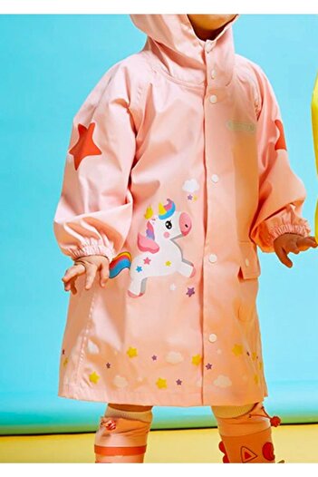 Petityu Unicorn Salmon Pink 3D αδιάβροχο αδιάβροχο