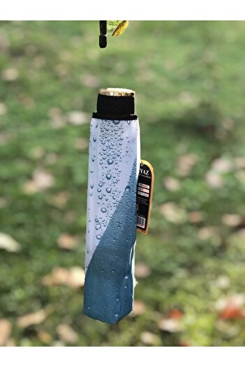 Rainwalker Rüzgarda Kırılmayan Su Damlacıklı Mavi Kadın Şemsiye
