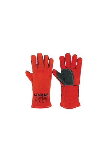 Starline E-170418c-kr قفاز لحام أحمر - مقاس 10