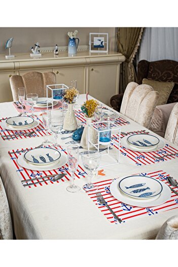 Hayveys home 6 Pieces Nautical Themed Placemat Set