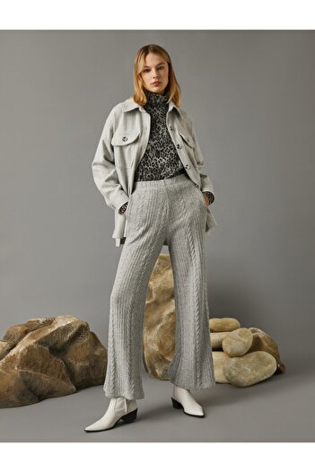 Koton Wide Leg Knitted Trousers