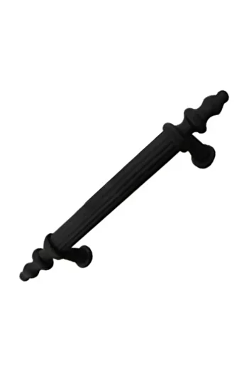 Lina Modele de mâner rustic din metal de lux, modern, dulap de bucătărie, sertar, mâner de mobilier 288 mm negru