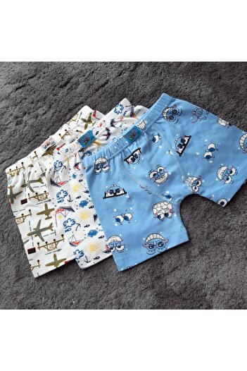 Namaldı Erkek Çocuk Desenli 3 Lü Boxer