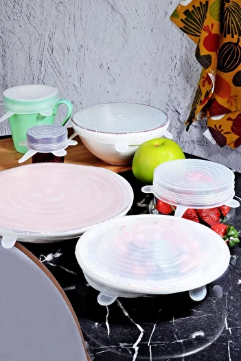 Porselen Diyarı 6-Piece Silicone Cover for Preserving Freshness