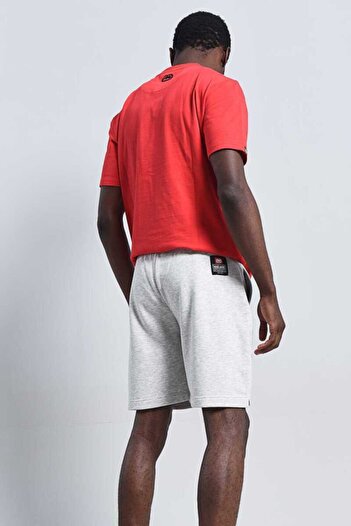 ECKO UNLTD Ecko Unlimited Baskılı Cepli Gri Erkek Sweat Şort