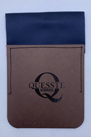 Quesste Accessory Синя чоловіча хустинка - готова, складена, кишенькова