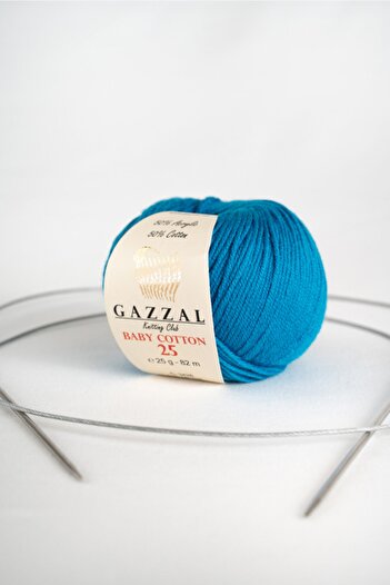 Gazzal Bumbac pentru bebeluși 25 gr Amigurimi, fire de tricotat manual Punch Taka Yarn (3428)