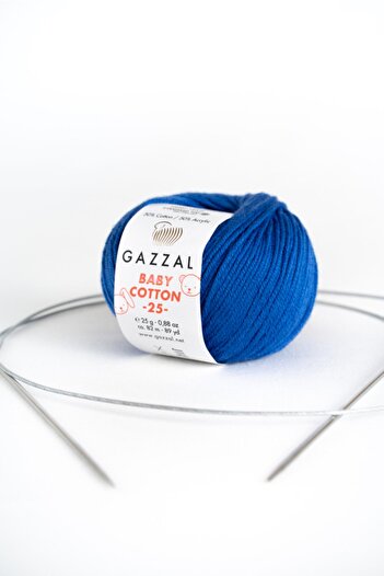Gazzal Bumbac pentru bebeluși 25 gr Amigurimi, fire de tricotat manual Punch El Taka Yarn (3421)