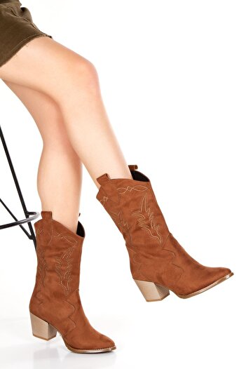 derithy Valencia Boots-tan Suede-bls5100