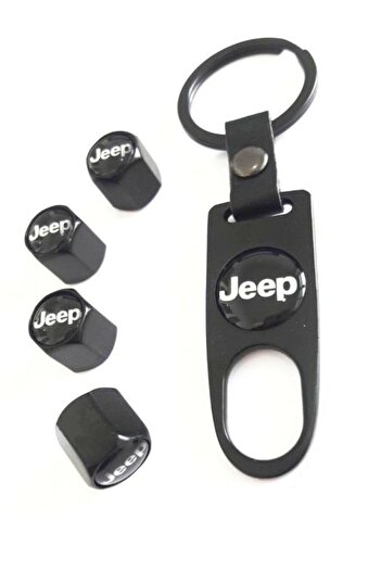 Jeep Wrangler Stainless Steel Valve Cover and Keychain Set
